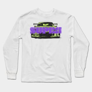 90s vintage japanese old school sport car retro race motorsport Long Sleeve T-Shirt